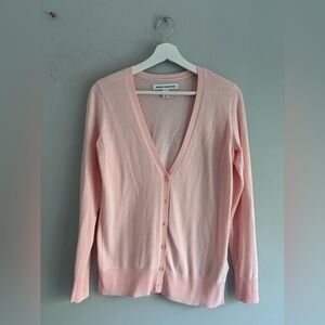 Amazon Essentials Pink V-Neck Button Cardigan Sweater Women’s Small Lightweight